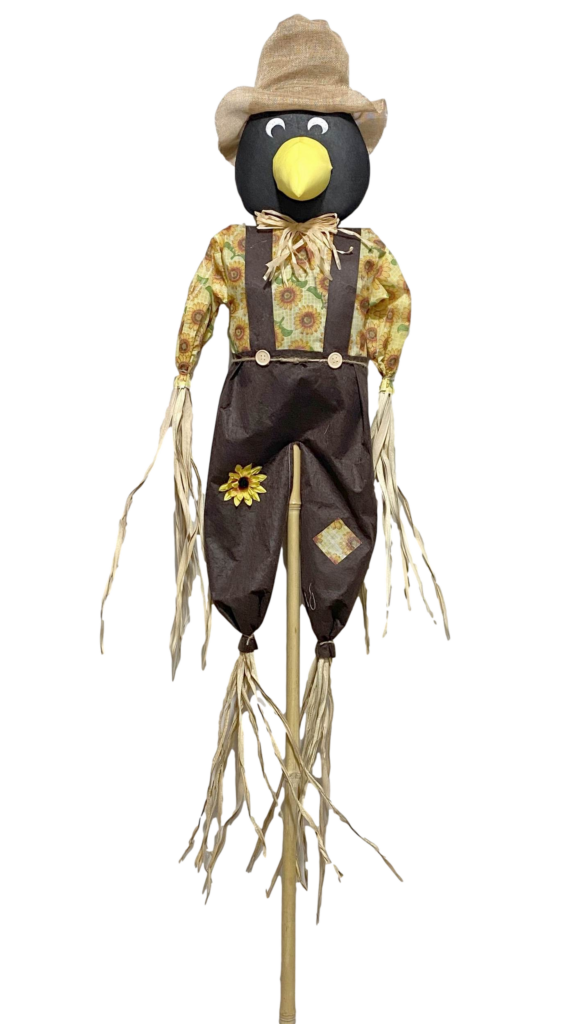 60” BLACK CROW ON POLE CS. PK.: 12