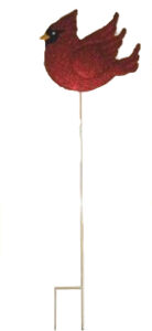 TIN RED CARDNAL STAKE CS. PK.: 12